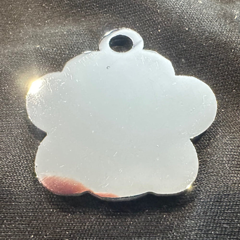 Shiny Inset Paw Keychain