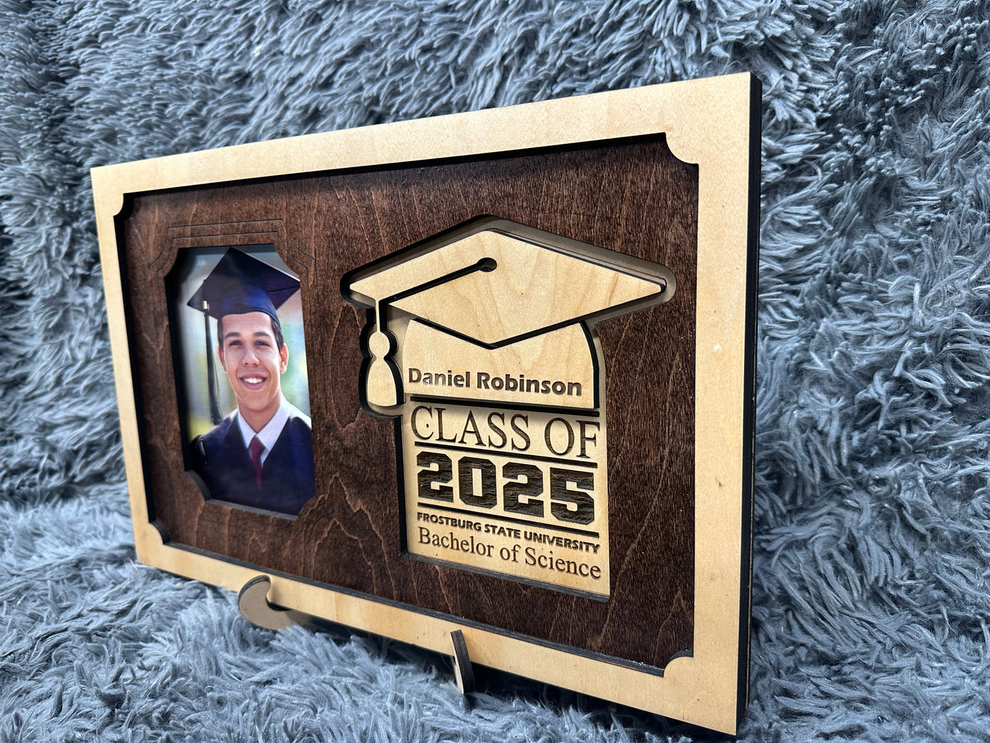 Graduation custom 5x7 wood frame