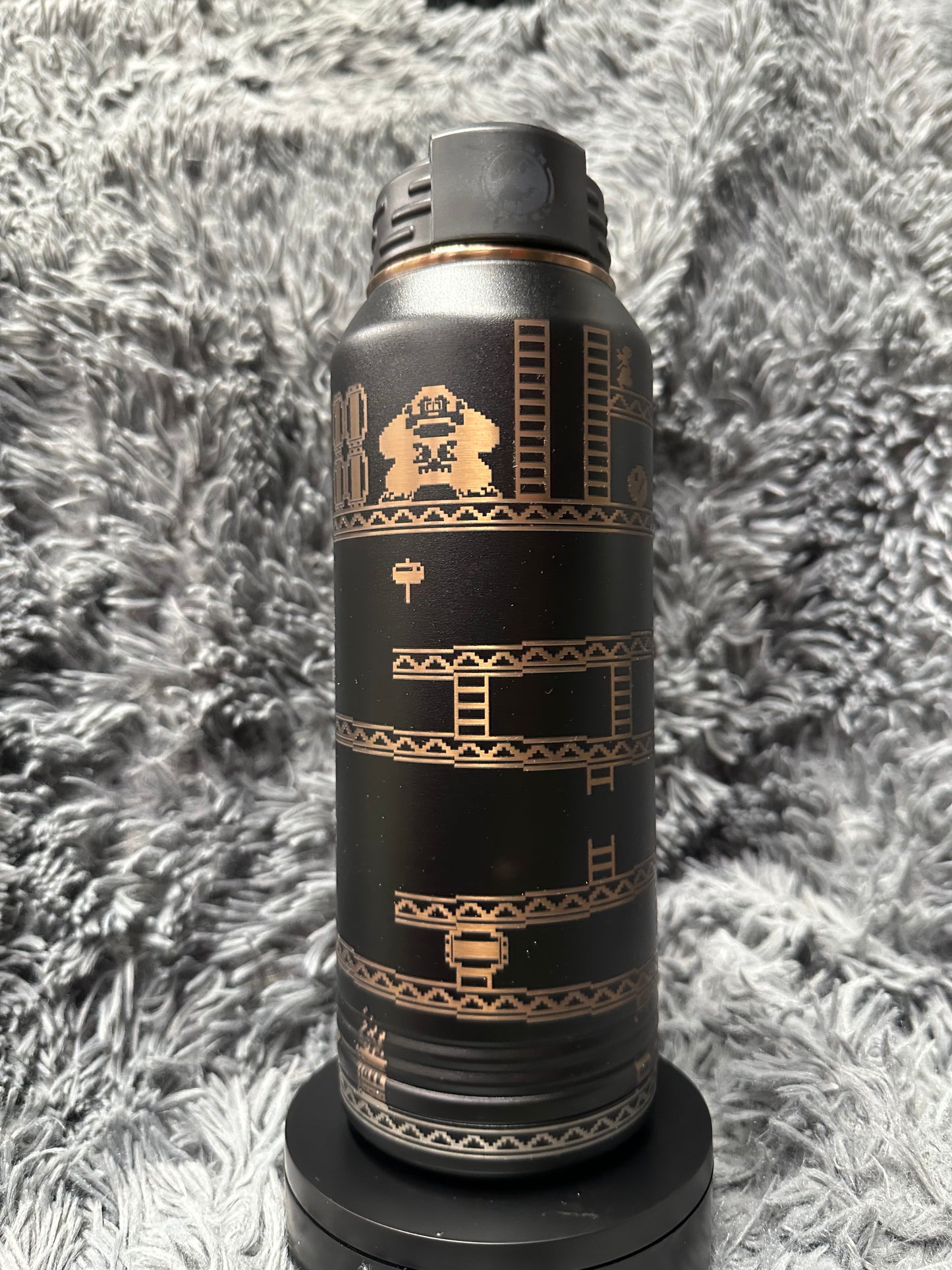 32 oz Stainless Water Bottle Rose Gold - Retro Kong