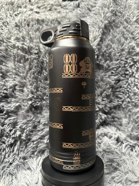 32 oz Stainless Water Bottle Rose Gold - Retro Kong