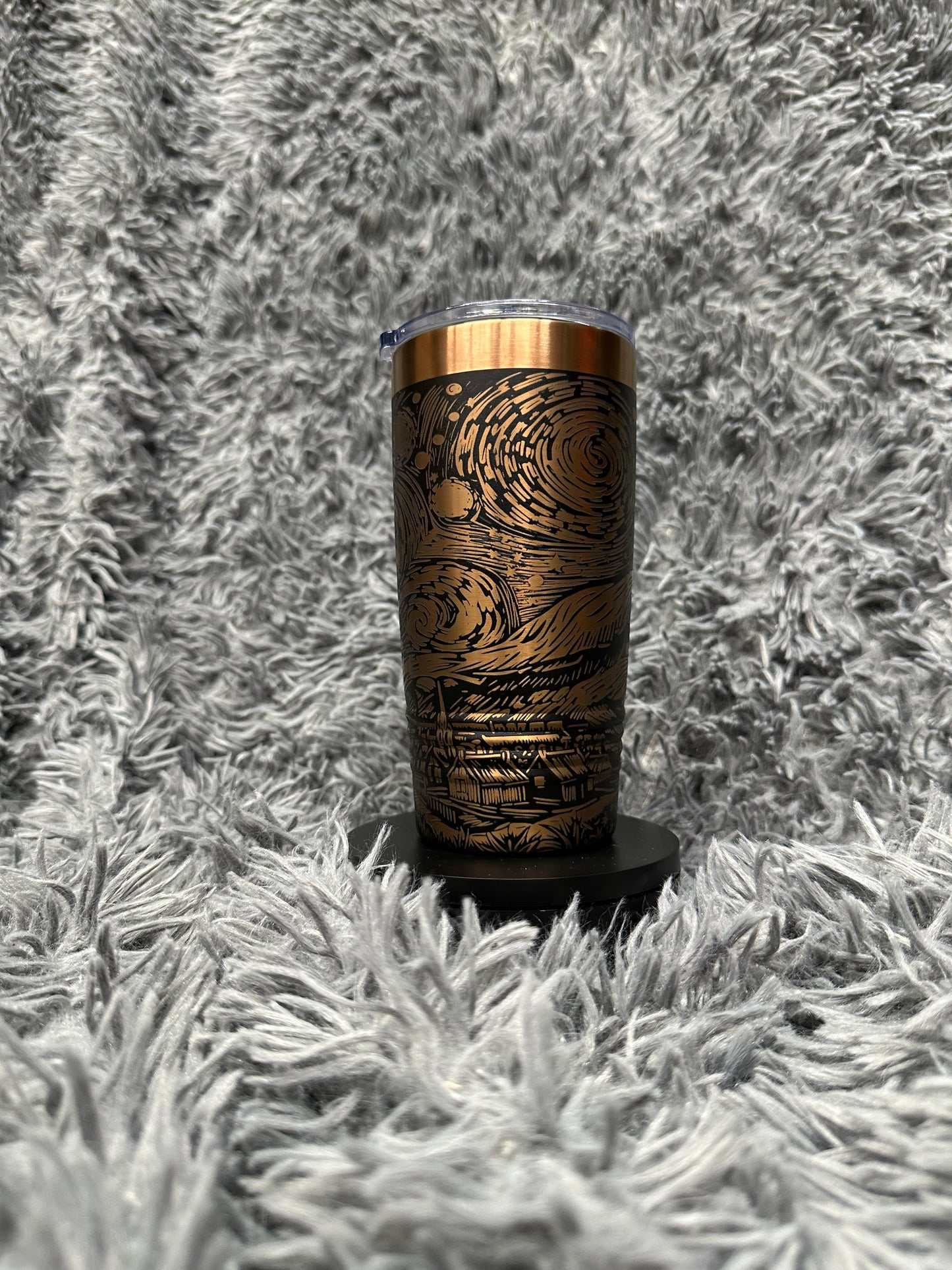 20 oz Tumbler - Rose Gold - Starry Night